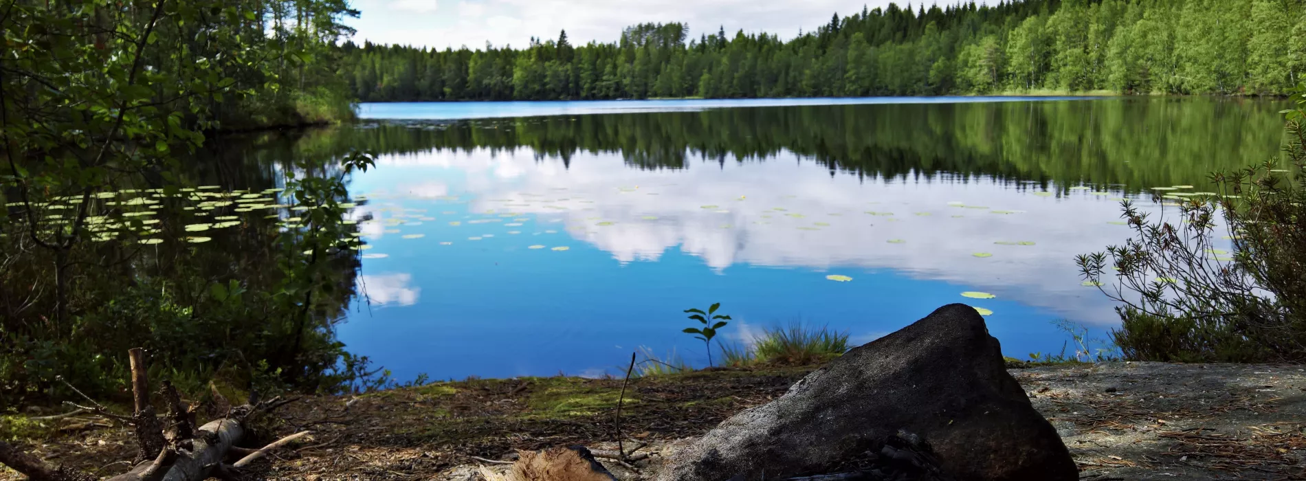 Lots of lakes and ponds in Laipanmaa